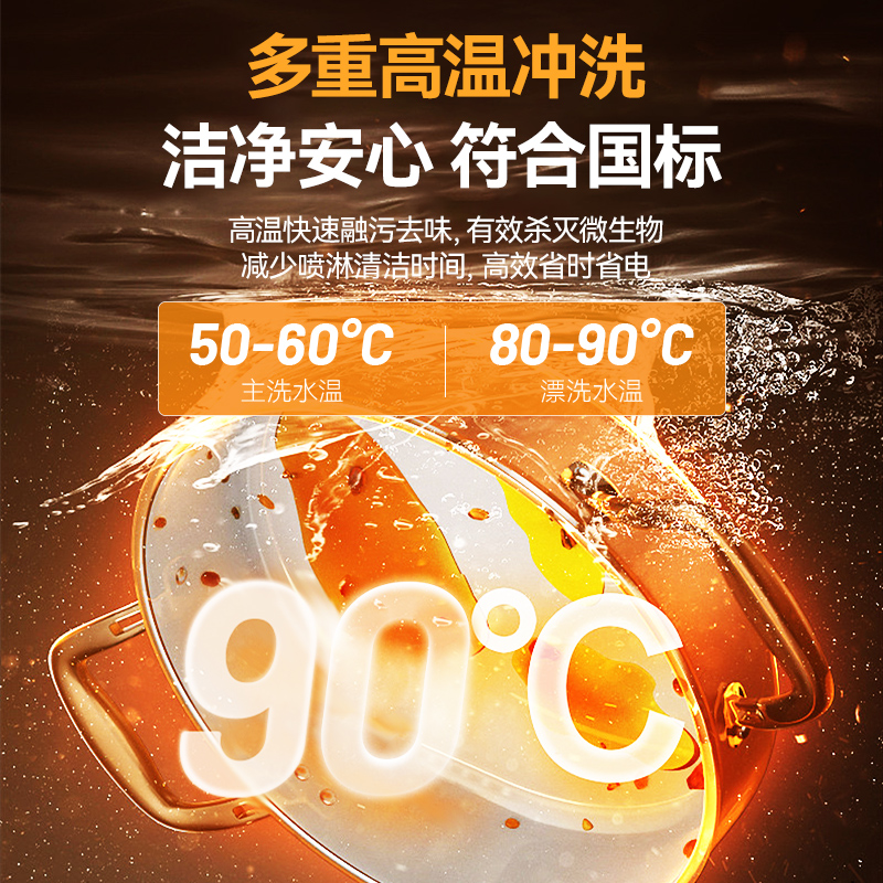 麥大廚1.6米通道式單缸雙噴淋商用洗碗機(jī)