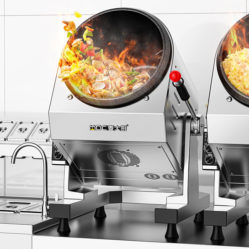 麥大廚標準款360立式電磁商用炒菜機