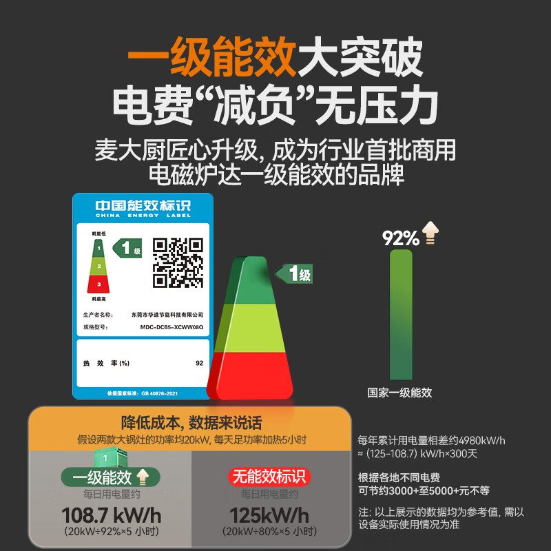 麥大廚旗艦款單頭無(wú)尾小炒爐商用15kw