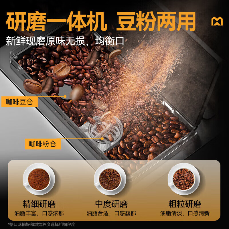 麥大廚B22系列標(biāo)準(zhǔn)款家用無底座全自動咖啡機(jī)